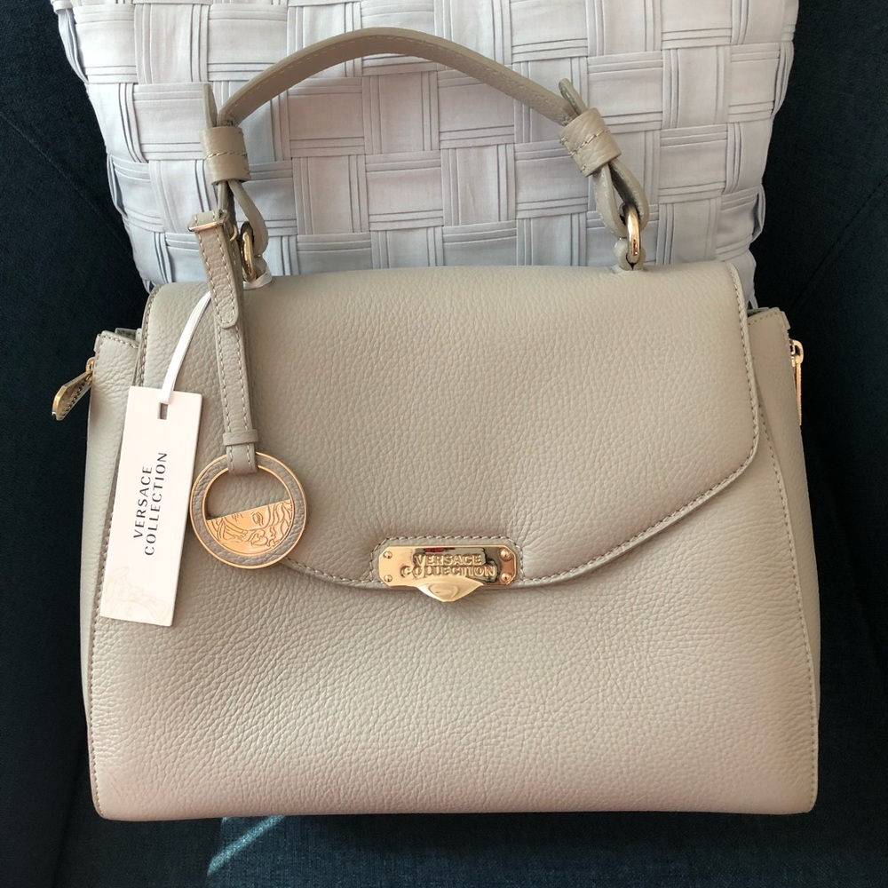 Versace Collection gray handbag